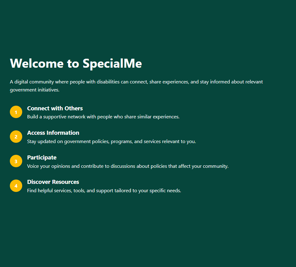 SpecialMe Community Platform